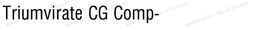 Triumvirate CG Comp字体转换